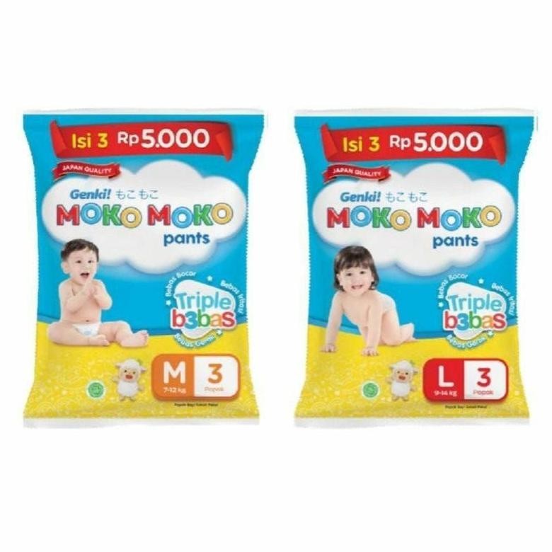 Genki Moko Moko Pants Renceng | M3 & L3