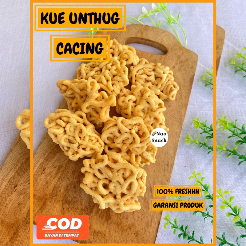 

Paket 2pcs Kue Untugh Cacing 170gr / Kue Untugh