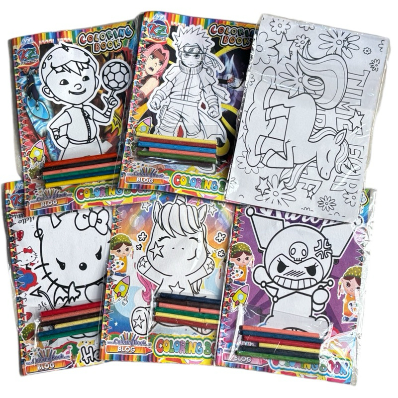 

DELUNASHOP MEWARNAI + KRAYON GAMBAR BOBOBOY PONY FROZEN RANGER DLL