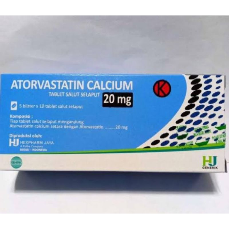 ATORVASTATIN 20MG 1 BOX 50 TABLET