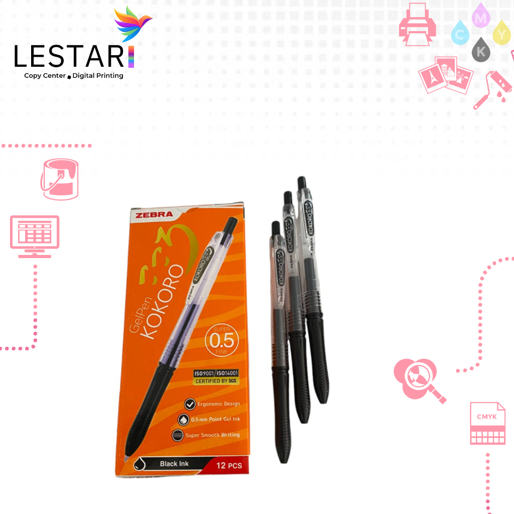 

KOKORO ZEBRA GEL PEN 0.5 MM