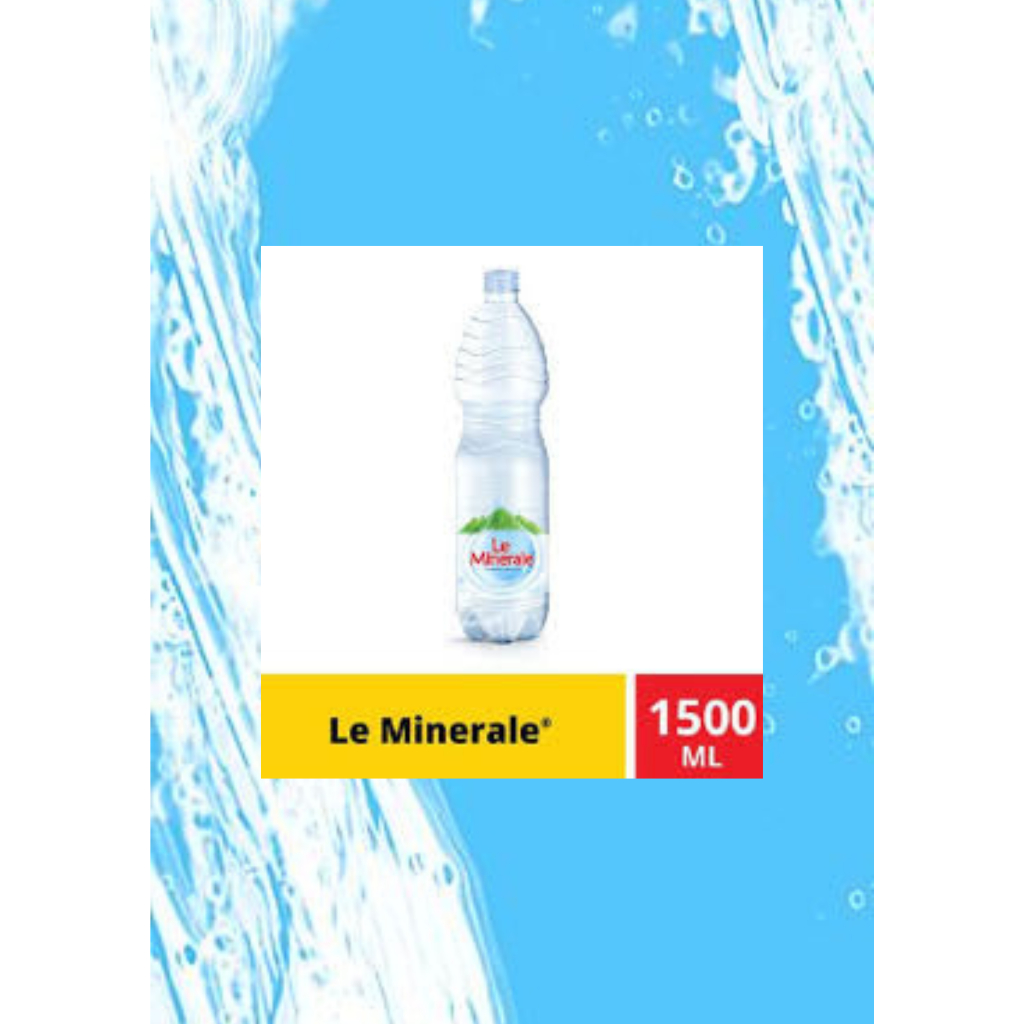 

Le Minerale Air Mineral Botol 1500ml (1 Dus isi 12 Botol)