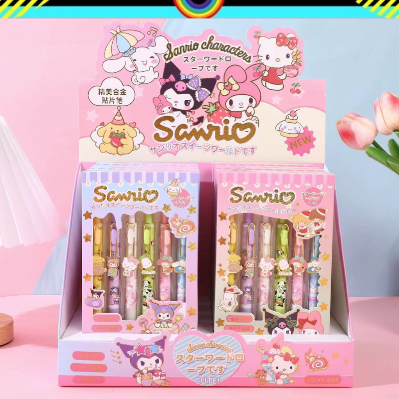 

PULPEN BOX SANRIO ISI 6 MOTIF SANRIO | PULPEN GEL TINTA HITAM 05MM SANRIO | POCACCO | HELLOKITTY | CINAMORROL | MELODY | KUROMI | POMPOMPURIN | KADO ULANG TAHUN ANAK | BIRTHDAY GIFT|GD
