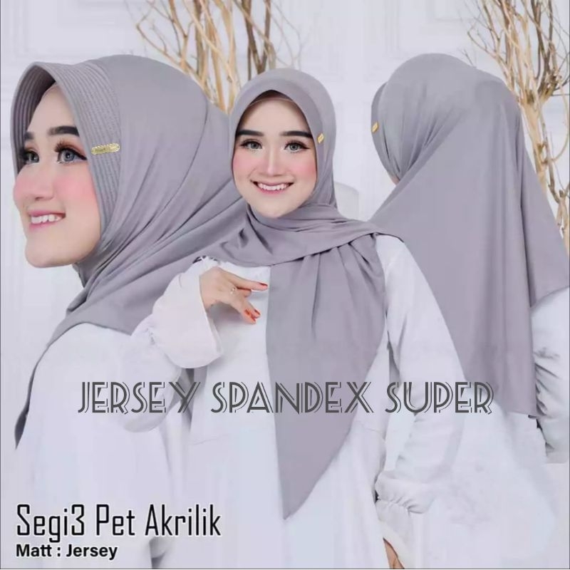 HIJAB SEGITIGA INSTAN PET JERSEY PREMIUM SEGITIGA INSTAN JERSEY PET