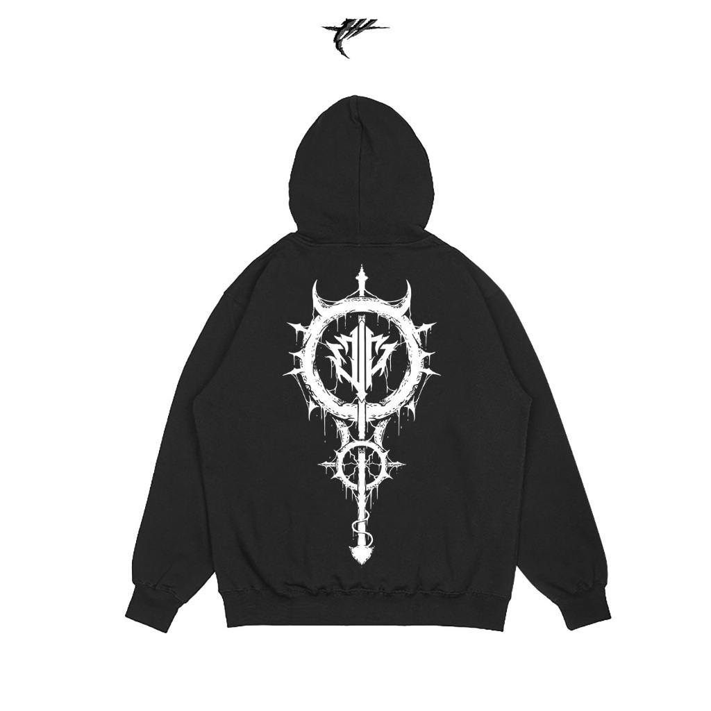 Westpride - Hoodie Dimension Jaket Hoodie Hitam Pria Wanita