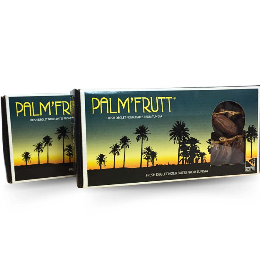 

KURMA TUNIS PALM FRUTT 1KG KEMASAN 500 GRAM 2PCS / ORIGINAL PALMFRUTT / TUNISIA TANGKAI