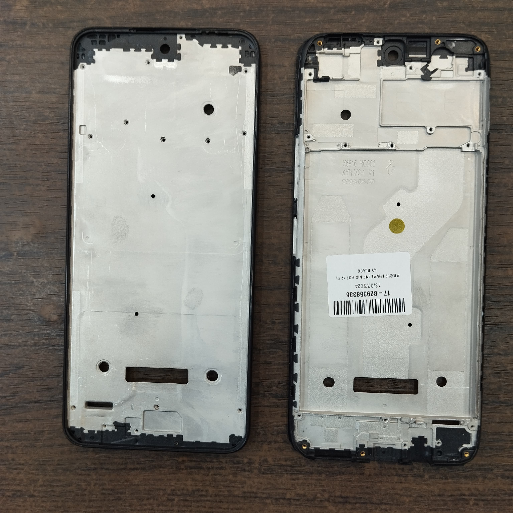 MIDDLE FRAME COCOK UNTUK  INFINIX HOT 12 PLAY BLACK