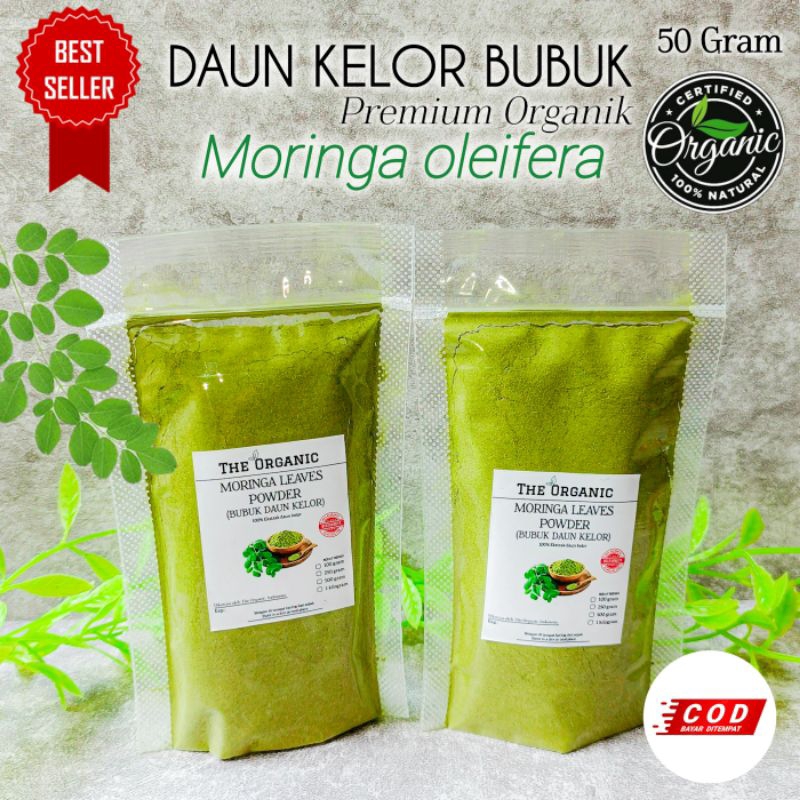 

50g Daun Kelor Bubuk Murni Organik Premium / Moringa Oleifera Untuk diet Dan Kesehatan teh kelor teh herbal