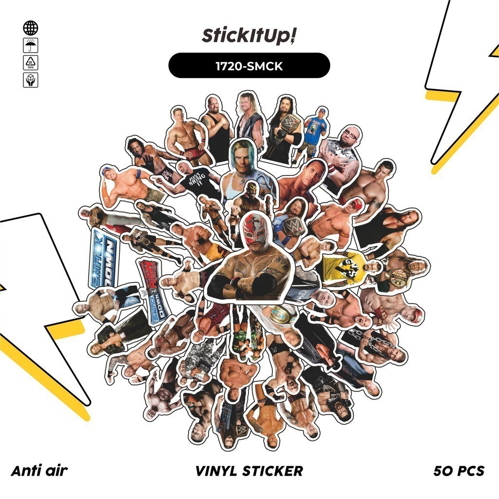 

COD✨ 100 Pcs Stiker Pack WW3 SMACKD0WN Lucu Aesthetic Vynil Waterproof untuk Freebies Sticker Buku Journal Casing HP Laptop