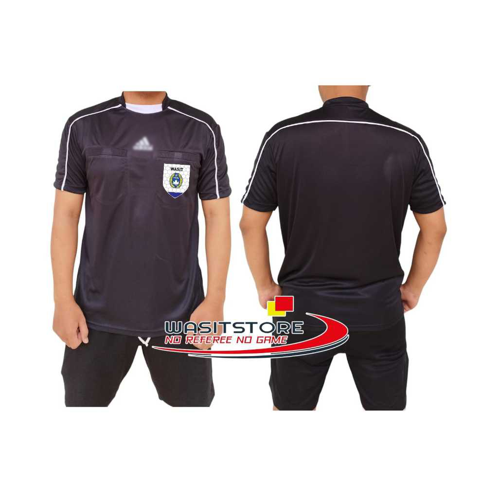 SETELAN BAJU TUGAS WASIT SEPAK BOLA  2023, BAJU DAN CELANA MD: PILIPIT  (SAKU WASIT PSSI-NASIONAL-AS