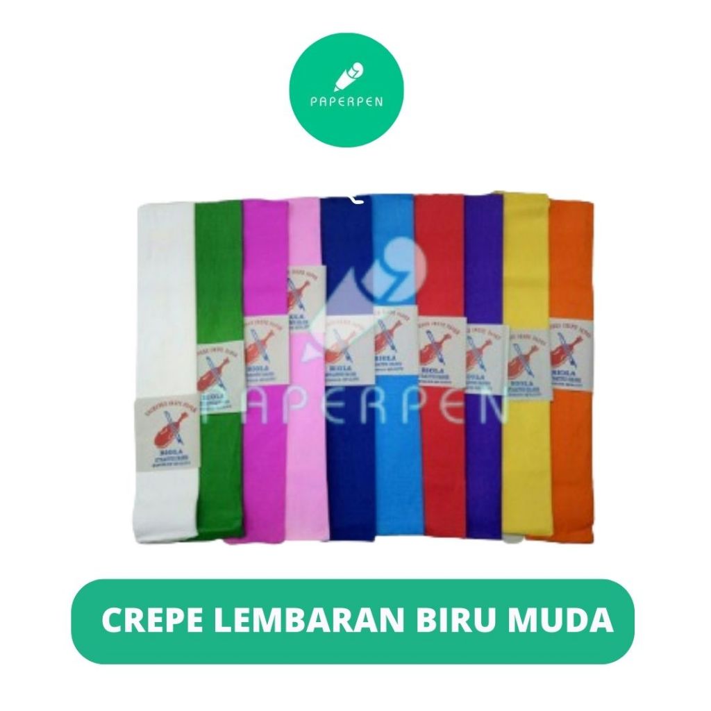 

KERTAS CREPE WARNA LEMBARAN/kertas kobot