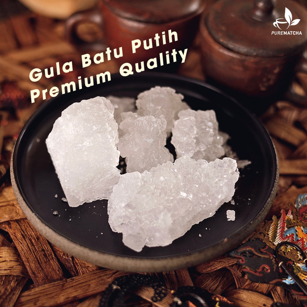 

Gula Batu Alami Warna PUTIH 500gr Premium Rock Sugar Gula Kristal Padat
