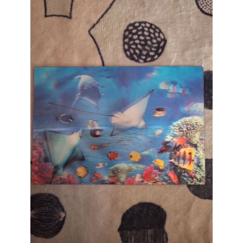 

kartu pos 3D hewan lucu postcard