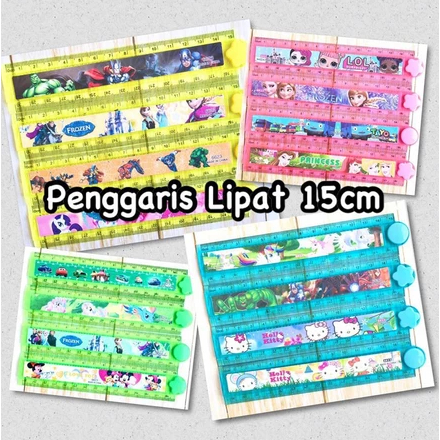 

Penggaris Lipat Fancy 15cm Murah Warna Random Panjang keseluruhan 30cm