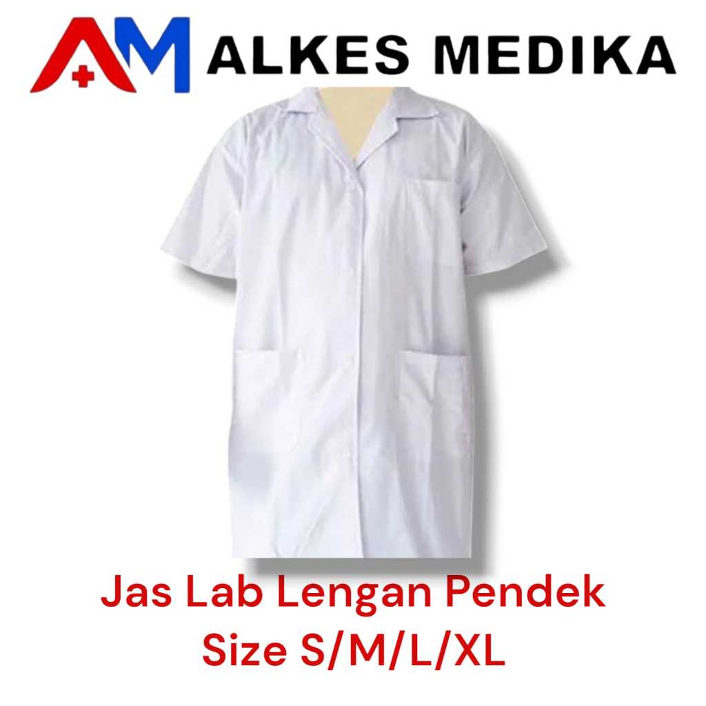 Jas Lab Lengan Pendek / Jas Laboratorium Lengan Pendek
