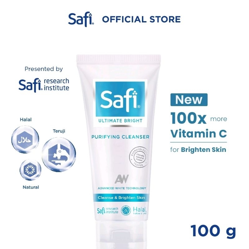 SAFI Ultimate Puriying Cleanser 100Gr - Foam Cleanser & PW Perfect White AHA & SAFI
