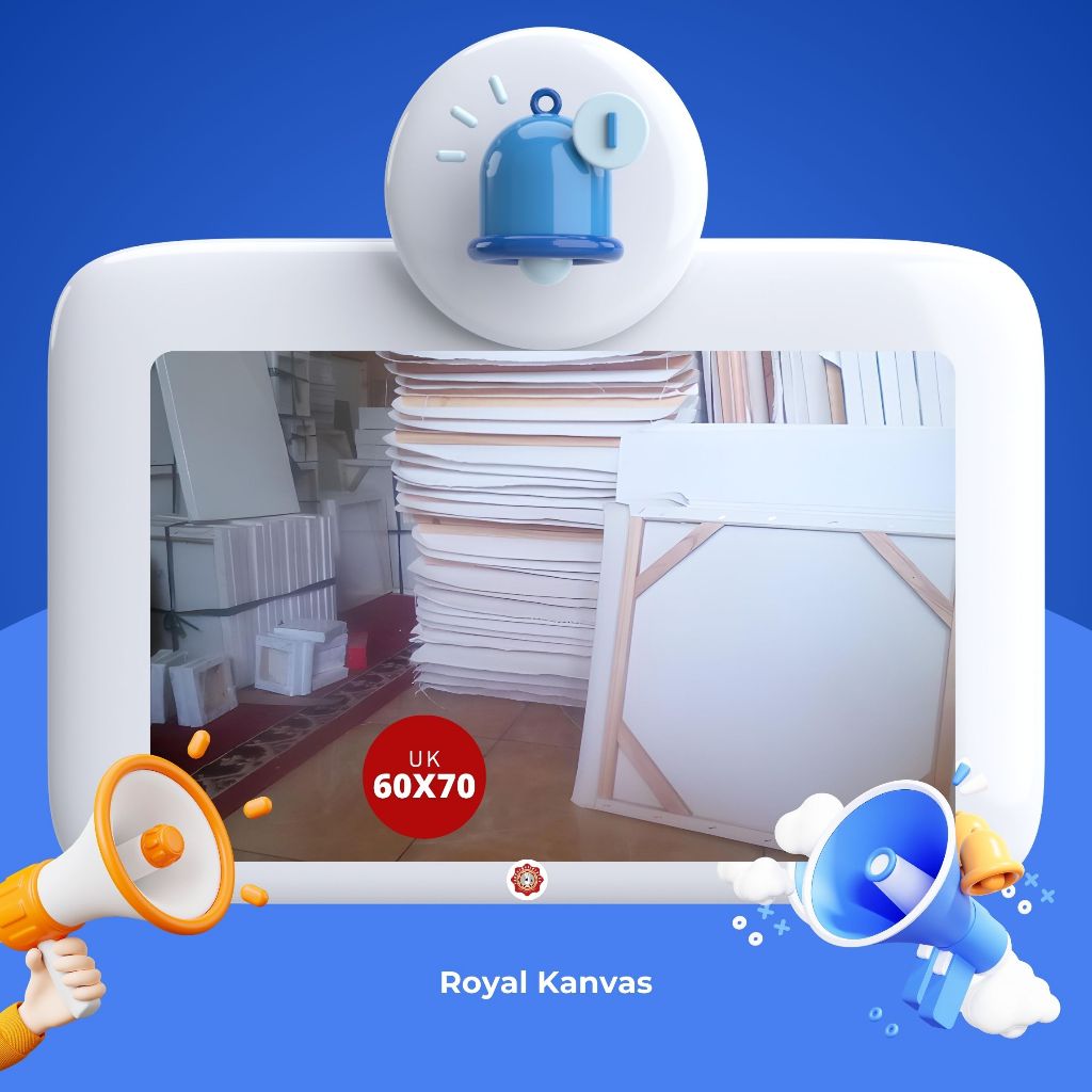 

Promo! Kanvas Lukis 60x70 cm |Putih - Smooth Watercolor & Tebal |Premium, Murah, Berkualitas Terbaik