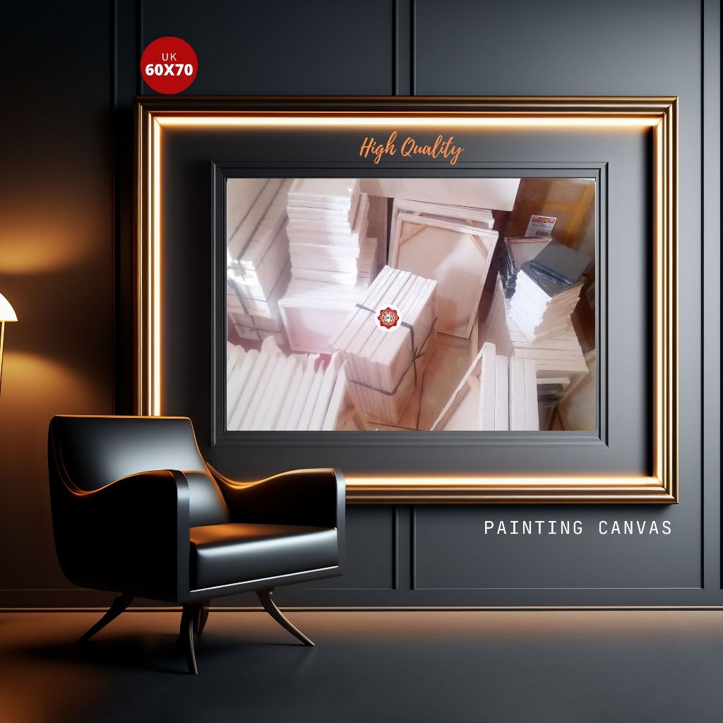 

PROMO! Kanvas Lukis Premium 60x70 cm | PUTIH - WATER COLOR, High QUALITY Tebal Murah berkualitas