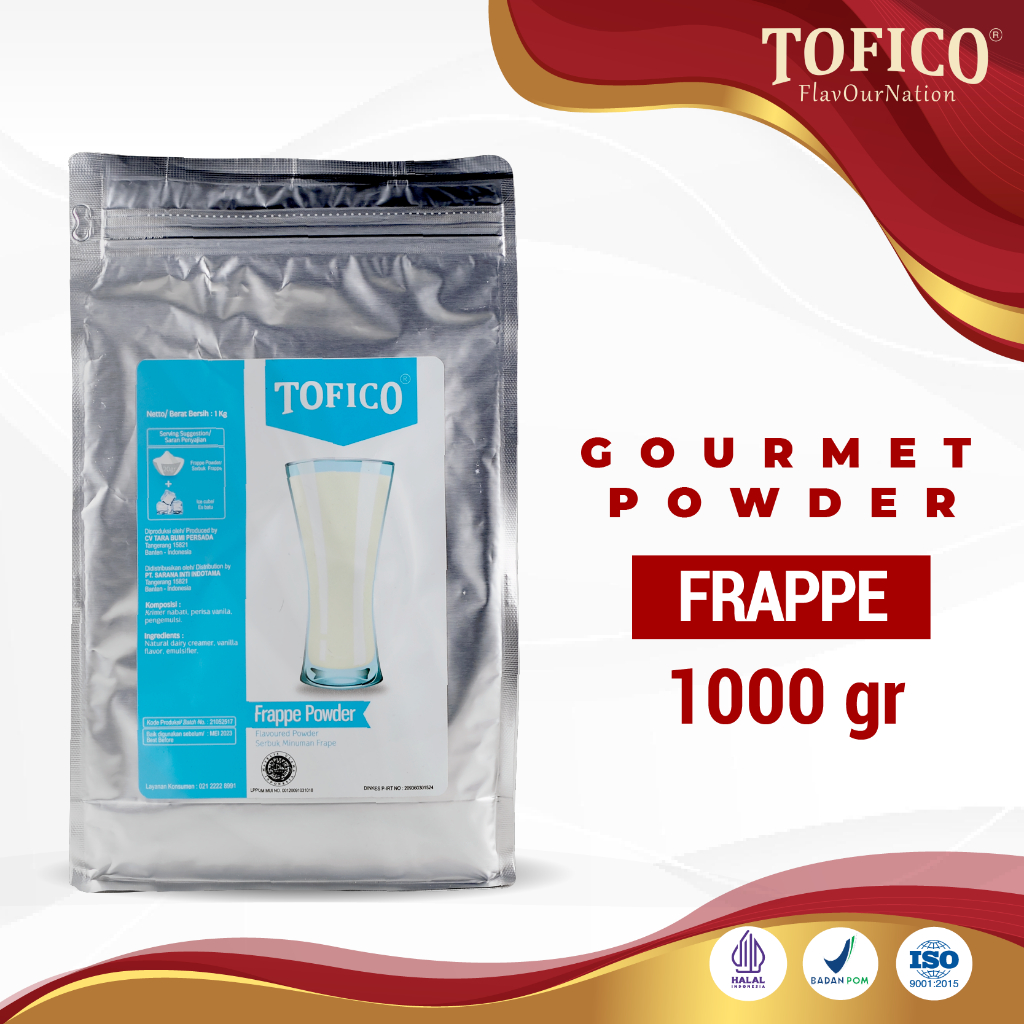 

Powder Frappe Tofico / Bubuk Rasa Frape Premium 1KG / Tofico Syrup Official