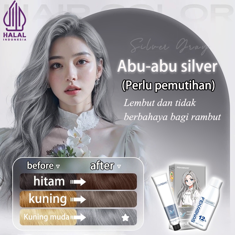 【Ready Stock】[COD]FEKAGNAS menutupi rambut beruban cat rambut 200ml Anda bisa menjadi lebih putih(ca