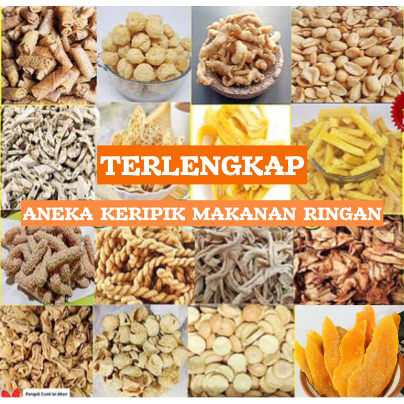 

Snack Makanan Ringan Keripik / Kue Kering SERBA SERBU Kemasan Lebih Besar