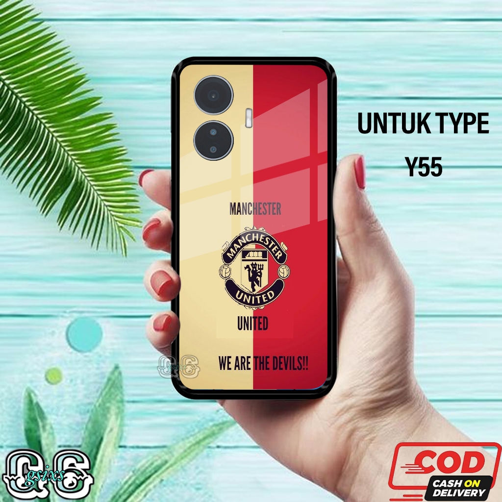 [gsixs_case]case vivo y55- case Glossy-Pelindung )case(manchester united)softcase hp-case hp-casing 
