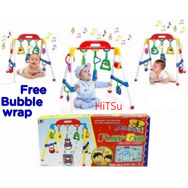 Mainan Edukasi Anak Musical Play Gym PlayGym Bayi Set Musik Rattle Baby 1 2 3 Bulan/KADO Baru Lahir