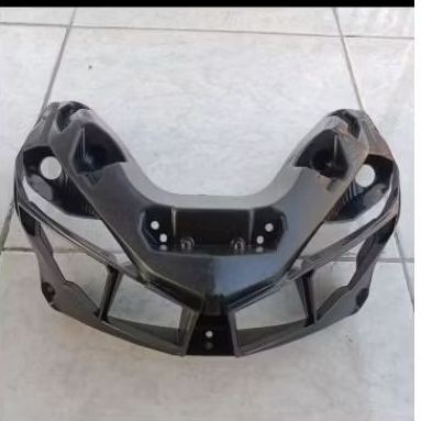 FRAME LAMPU DEPAN VARIO 125 150 LED OLD BLACK