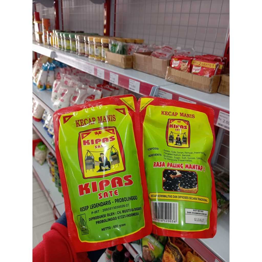 

Kecap manis Kipas sate refil 600 gram - Kecap Legendaris - Probolinggo