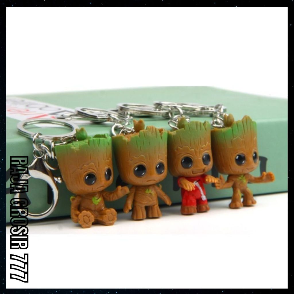 Gantungan Kunci Baby Groot Keychain I Am Groot Lucu KYC 21