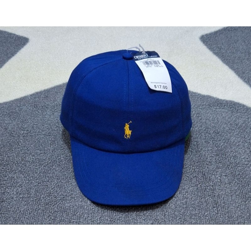 topi polo biru second original preloved unik