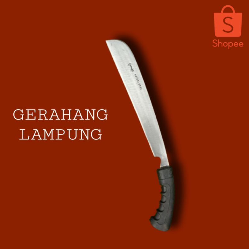 PERKAKASGOLOK GERAHANG LAMPUNG BILAH 35 CM ASLI BAJA PER/PEGAS, PISAU TEBANG BAMBU DAN KAYU MURNI BA