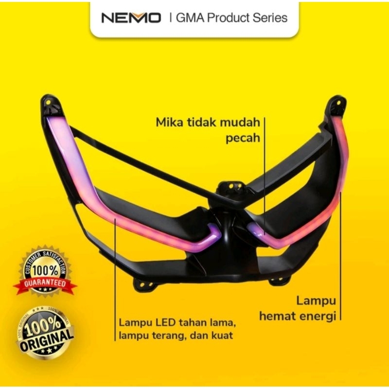 LAMPU ALIS DEPAN NEMO DRL PLUS COVER ALL NEW NMAX 2020 SAMPAI 2023 ORIGINAL NEMO