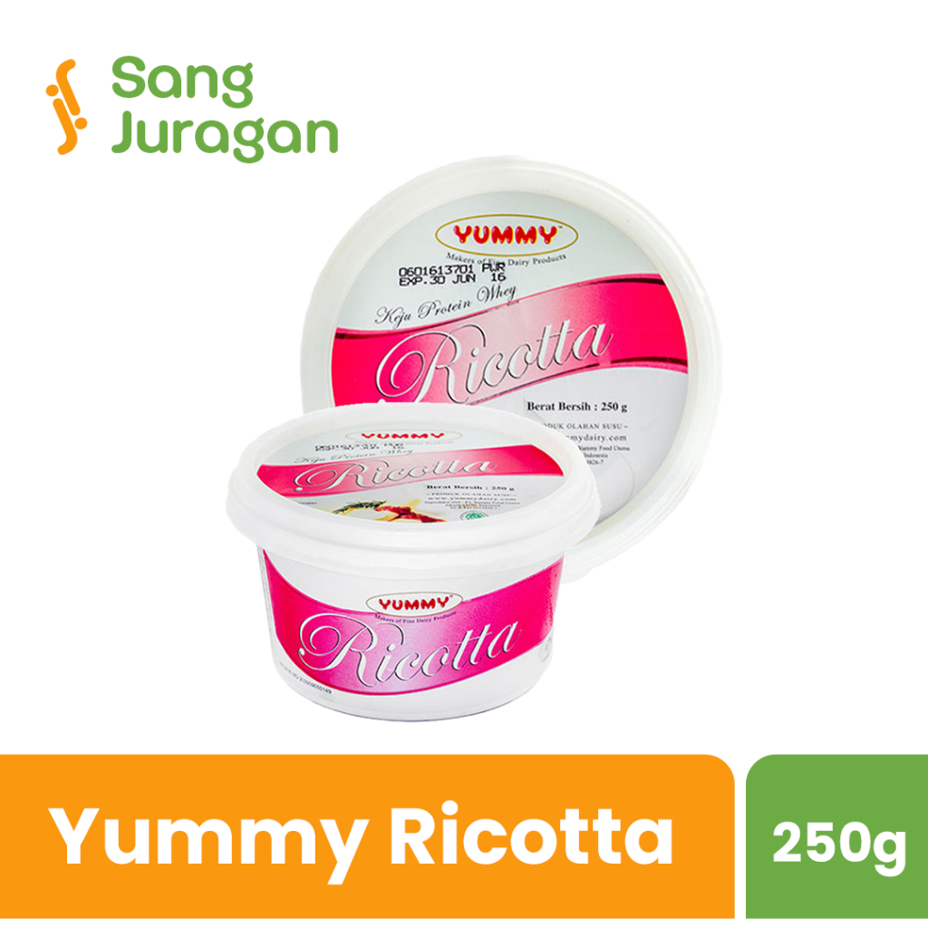 

Yummy Cheese Ricotta 250 gr / Krim Keju / Cream Keju