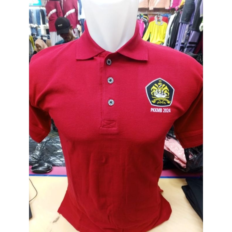 kaos polo katun custom sablon