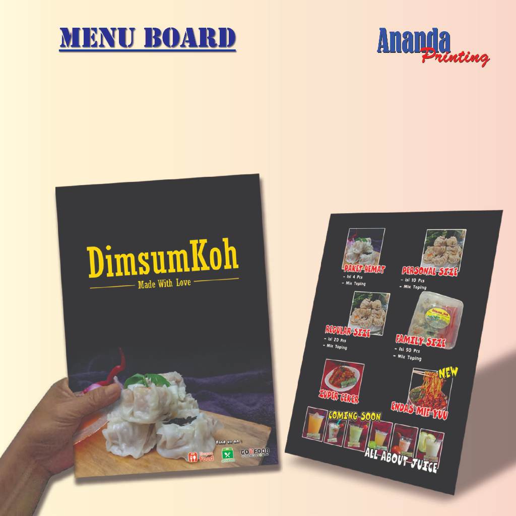 

MENU BOARD / PAPAN MENU / DAFTAR MENU BOARD