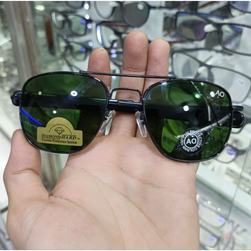 kacamata AO54-20 kaca asli kacamata hitam pria