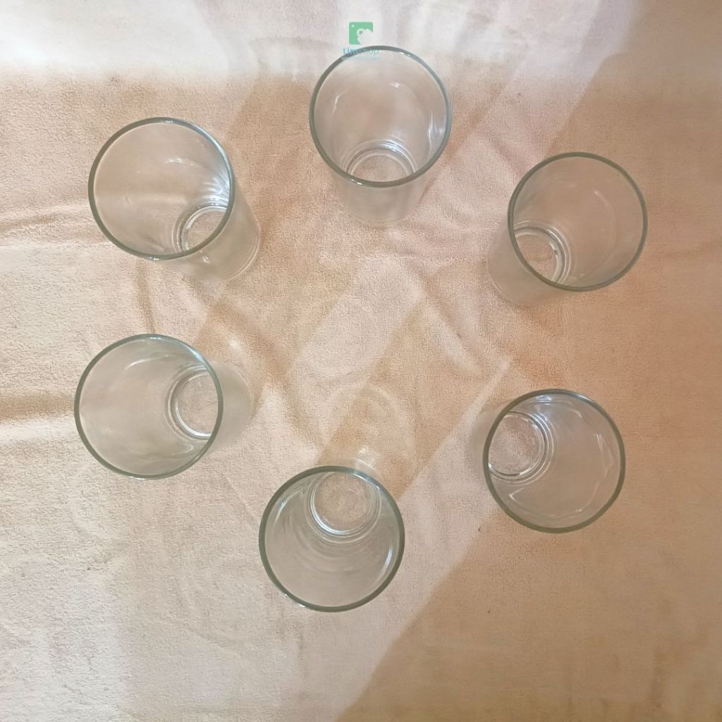 KIG Indonesia - Gelas Minum Kaca (6 pcs)