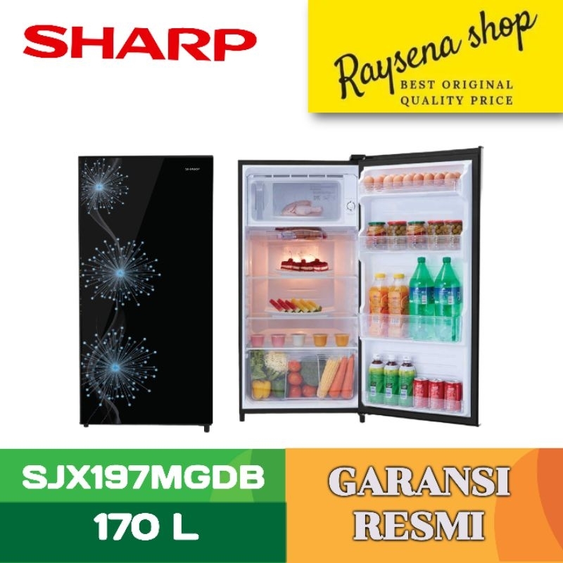 SHARP KULKAS 1 PINTU 1 DOOR REFRIGERATOR SJX197MG DANDELION SERIES