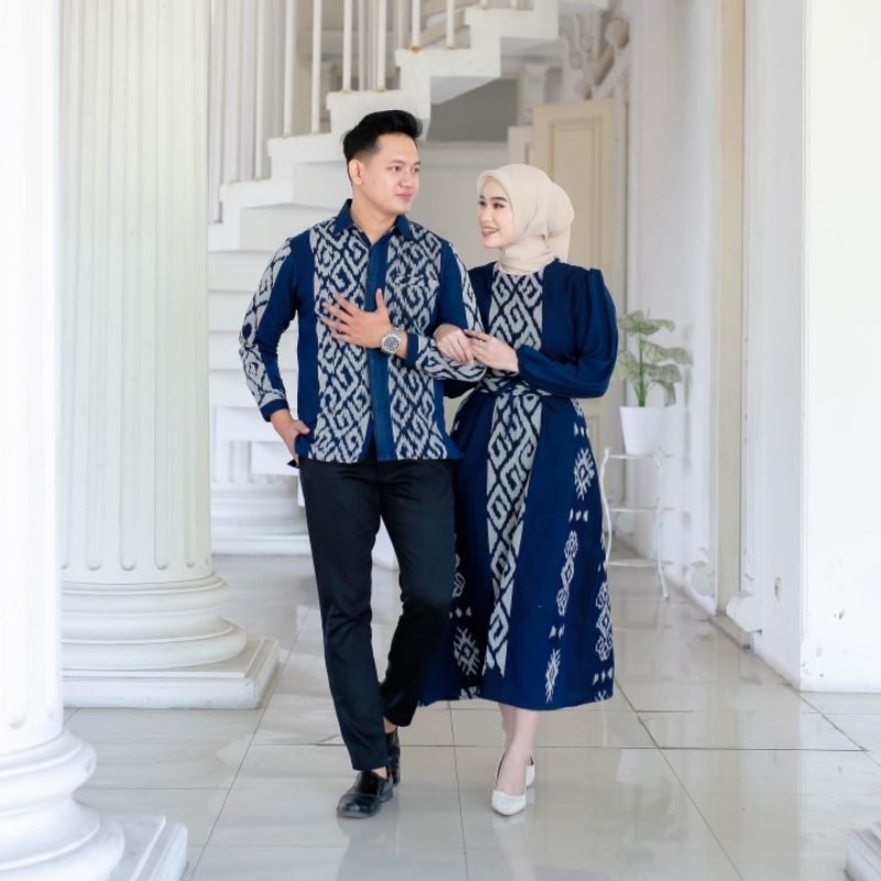 Couple Tenun Blanket - Baju Couple Tenun - Kemeja Tenun - Gamis Tenun - Sarimbit Tenun