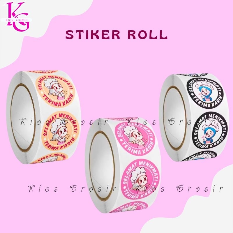 

Kode : A Stiker Roll isi 500 pcs size 2,5 cm stiker selamat menikmati stiker thank you terima kasih harga murah sale promo sticker lucu untuk packaging online shop murah makassar siap kirim bisa cod sisa tempel