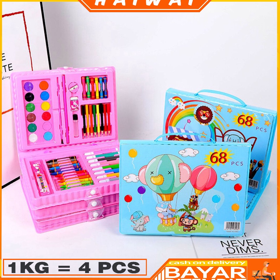 

HaiWai Crayon set 6pcs Pensil warna Krayon set koper Alat menggambar mewarnai STY12