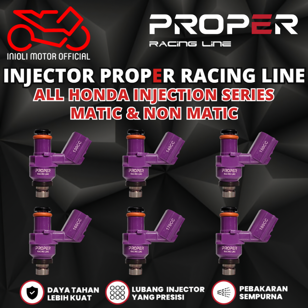 INJECTOR PROPER RACING LINE BEAT SCOOPY VARIO PCX ADV GENIO STYLO BEAT DELUXE SONIC CB CBR CRF SUPRA