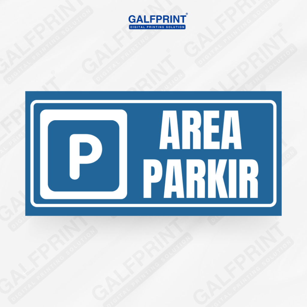 

GALFPRINT STICKER SIGN AREA PARKIR 12X5 CM