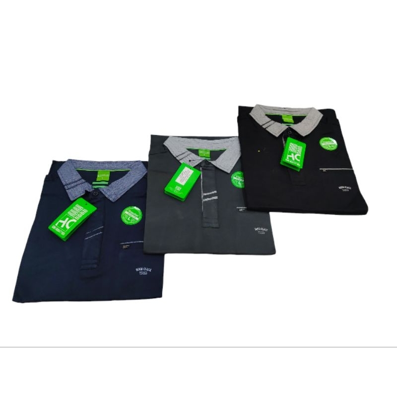 kaos kerah Hugo Class / kaos kerah distro Pria premium