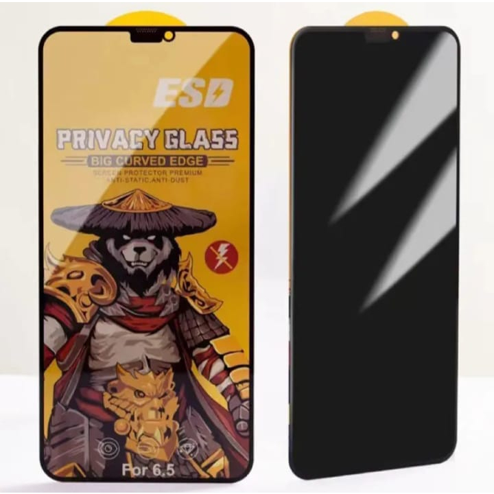 Tempered Glass Spy Hitam Esd Static Panda Samsung A25 A25 A35 A55 A05 A05S A14 A24 A34 A54 A02 A02S 