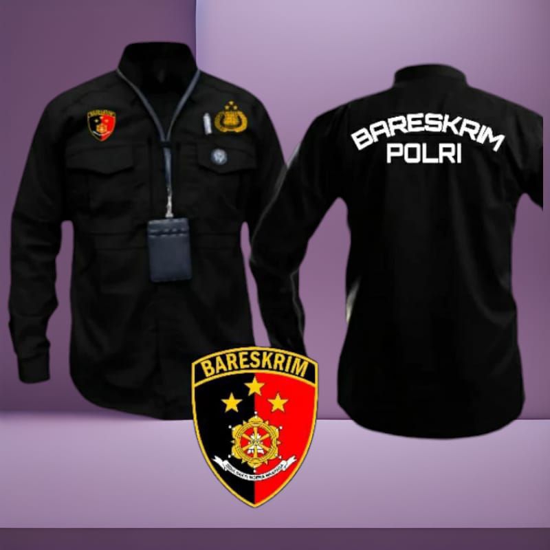 kemeja kerja baju pdh seragam kerja tactical bareskrim polri