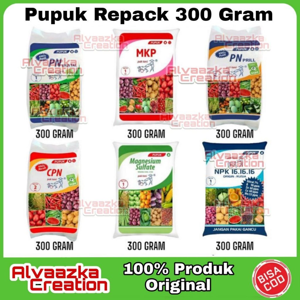 KNO3 Putih MKP Pak Tani KNO3 Merah Pupuk Serba 300 Gram