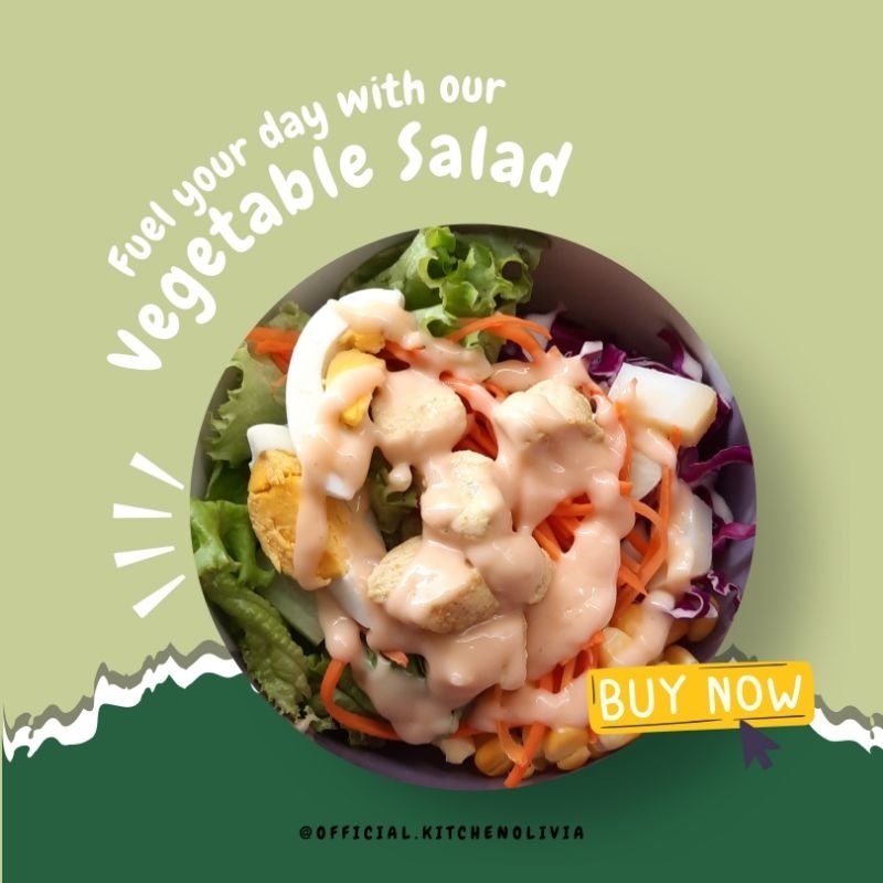 

Salad Sayur Mix Protein (Ayam dan Telur) 500ml