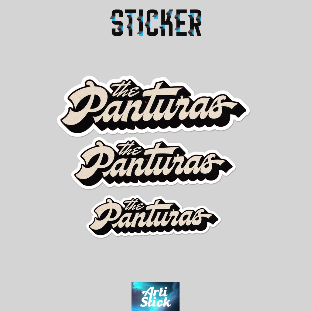 

(3 PCS) Sticker Band Series THE PANTURAS | Vinyl Laminasi anti air | ArtiStick Merch